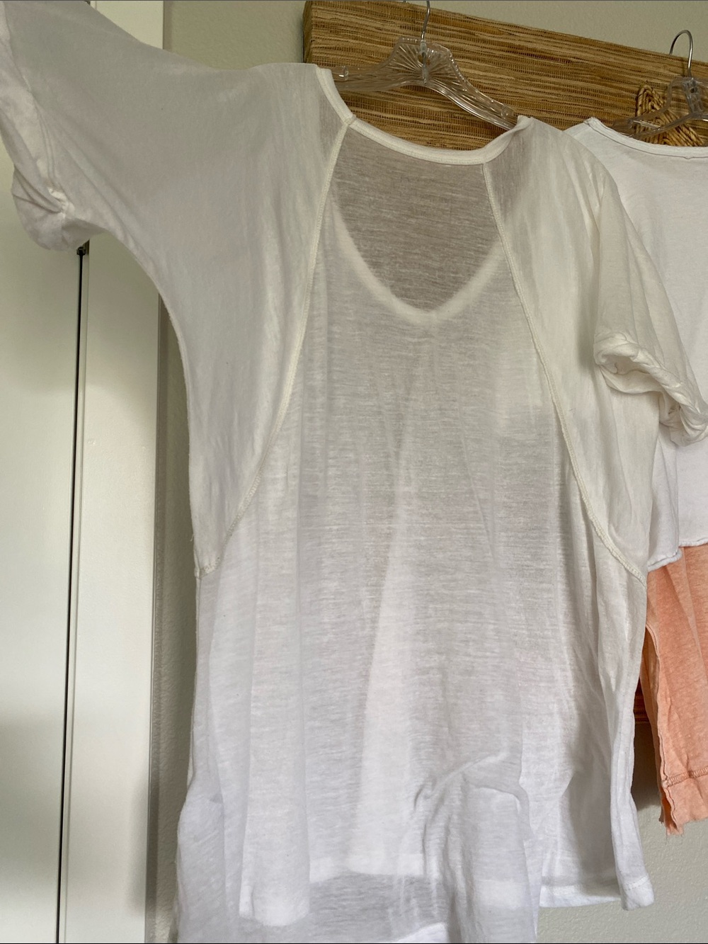 BUNDLE 3 Free People FP Oversized Short Sleeve Soft Tee Shirt Tops Peach S/M - Picture 13 of 16